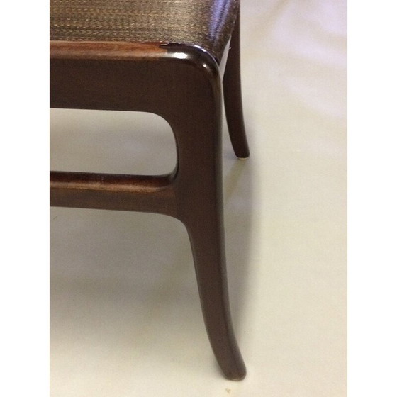 Image 1 of Ensemble de 4 chaises vintage en acajou par Ole Wanscher pour Poul Jeppesen, 1960