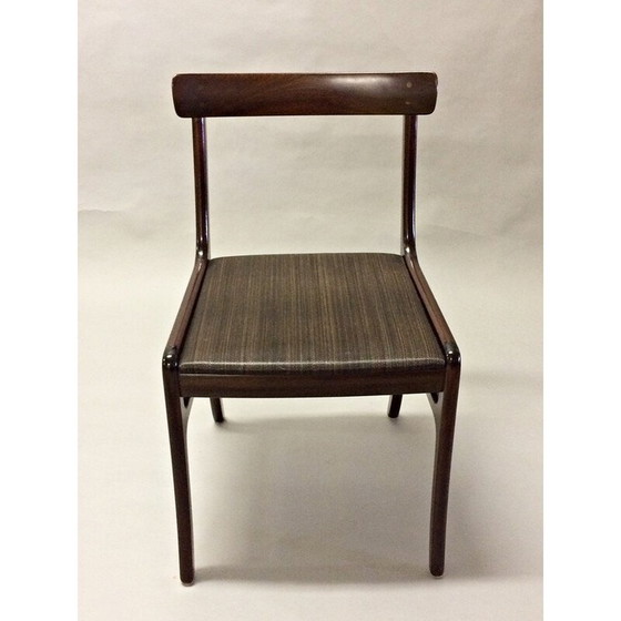 Image 1 of Ensemble de 4 chaises vintage en acajou par Ole Wanscher pour Poul Jeppesen, 1960
