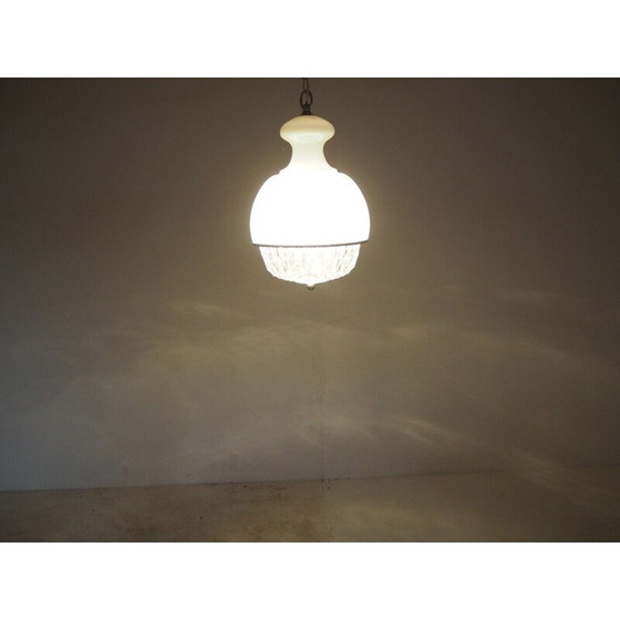 Image 1 of Lustre en verre du milieu du siècle, Italie années 1960