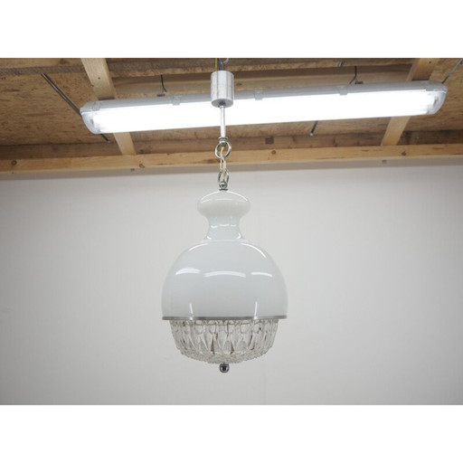 Lustre en verre du milieu du siècle, Italie années 1960