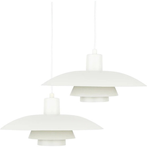 Paire de lampes suspendues danoises PH 4/3 par Poul Henningsen pour Louis Poulsen, 1966