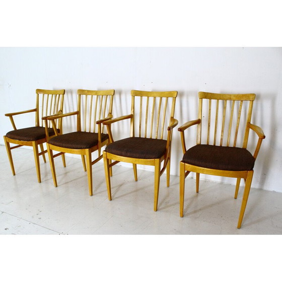 Image 1 of Ensemble de 4 chaises vintage par Carl Malmsten pour Afor Mobelfabrik 1970