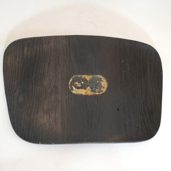 Image 1 of Ensemble de 4 chaises vintage en bois et contreplaqué de Charles et Ray Eames, années 1950
