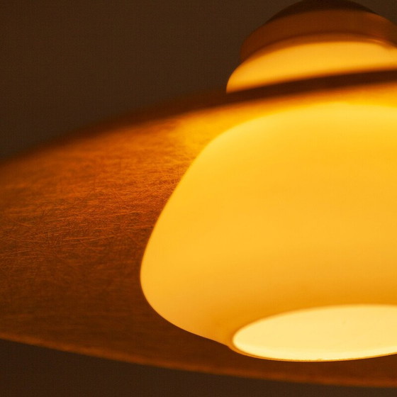 Image 1 of Lampe suspendue vintage en fibre de verre et bakélite par Louis Kalff pour Philips, 1950