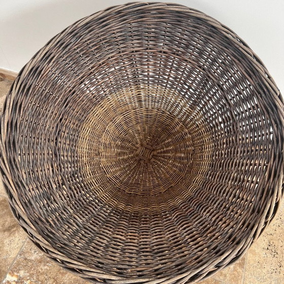 Image 1 of Paire de fauteuils vintage en osier, Angleterre 1990