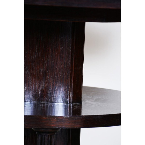 Image 1 of Table d'appoint cubiste tchèque en bois de chêne, 1910-1919