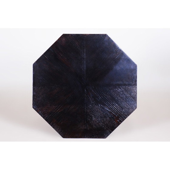Image 1 of Table d'appoint cubiste tchèque en bois de chêne, 1910-1919