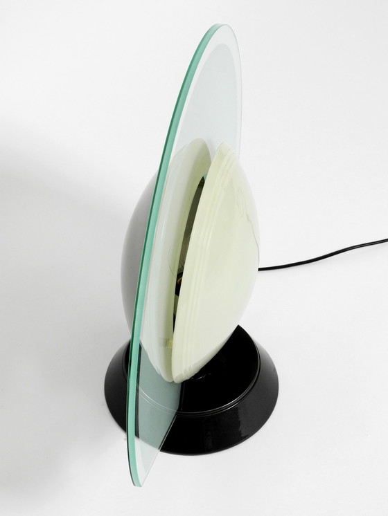 Image 1 of Paire de grandes lampes de table des années 1980 par Pier Giuseppe Ramella pour Arteluce Model Tikal