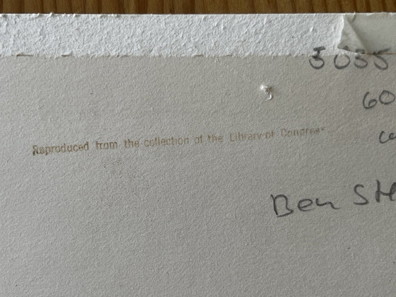 Image 1 of Ben Shahn, photographie avec timbre reproduite à partir de la collection de la Bibliothèque du Congrès, 1970.