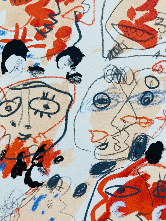 Image 1 of Kees Salentijn - Visages sérigraphiés