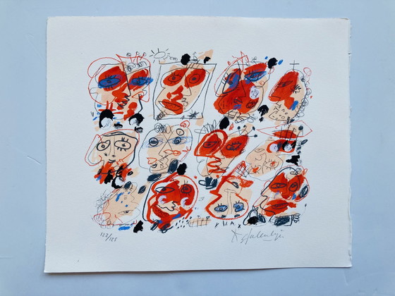 Image 1 of Kees Salentijn - Visages sérigraphiés