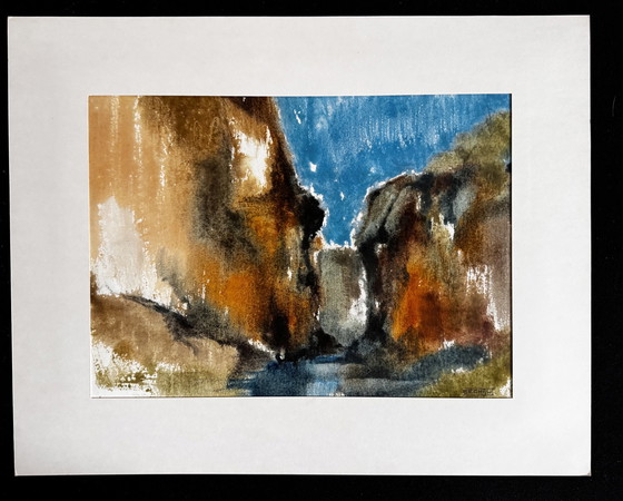 Image 1 of Eugene Eechaut ( 1928-2019 ) Aquarelle De Qualité / Galerie Pfeiffer 1973