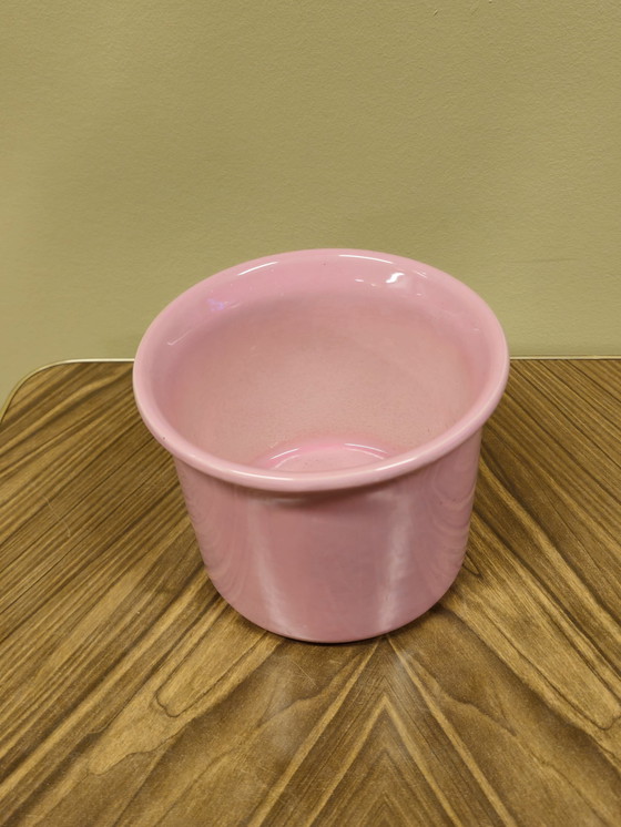 Image 1 of Pot de fleurs rose vintage Jardinière