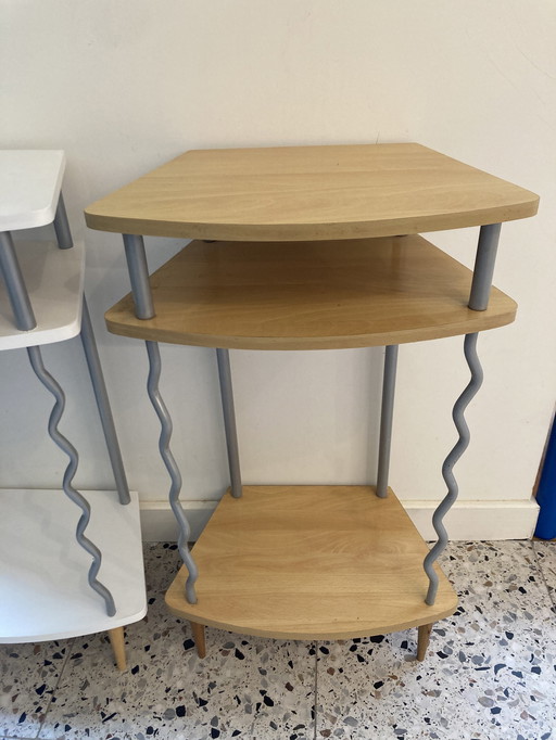 Set (2X) Side Table Postmodern Style