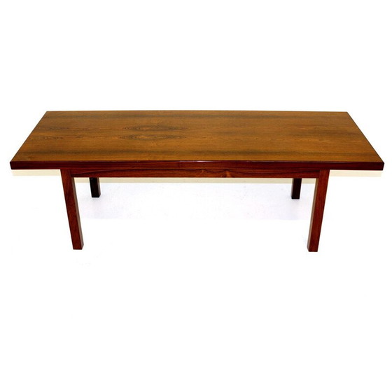 Image 1 of Table basse scandinave vintage en bois de rose, Suède 1960