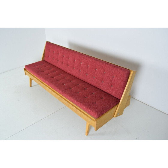 Image 1 of Canapé-lit pliant vintage, Tchécoslovaquie années 1960