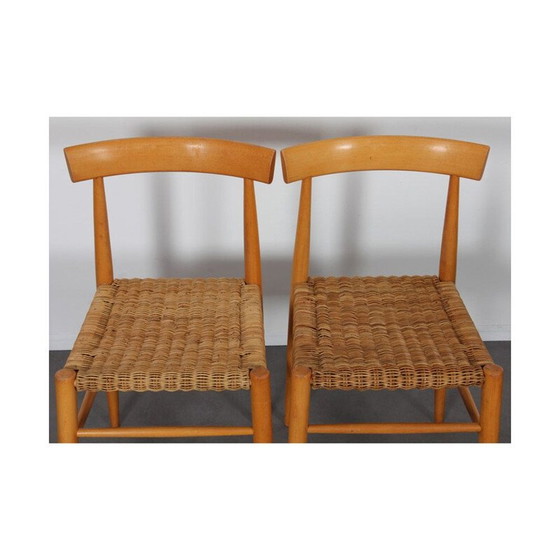 Image 1 of Ensemble de 4 chaises en bois vintage par Krasna Jizba, Tchécoslovaquie années 1960