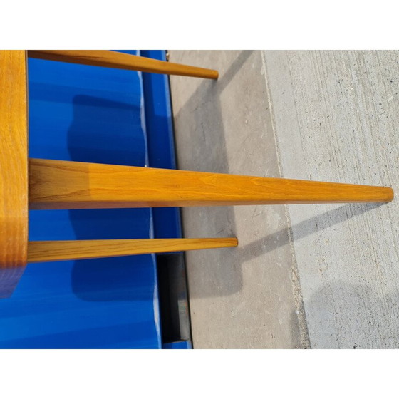 Image 1 of Table vintage en chêne avec rallonge par Bohumil Landsman, Tchécoslovaquie 1960