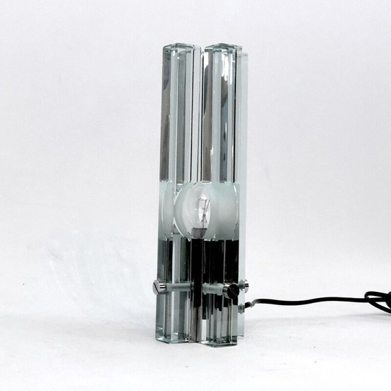 Image 1 of Lampe de table en verre vintage par Gallotti e Radice, 1970
