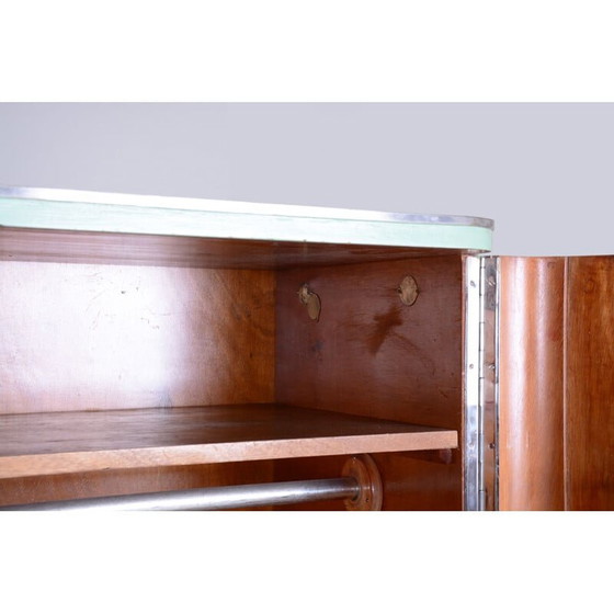 Image 1 of Armoire à trois portes Bauhaus turquoise vintage par Vichr, Tchèque 1930