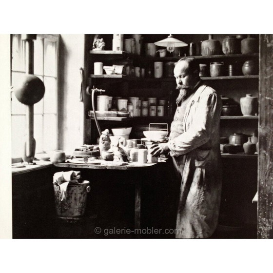 Image 1 of Vase scandinave vintage en céramique, pièce unique de Patrick Nordstrom, 1924