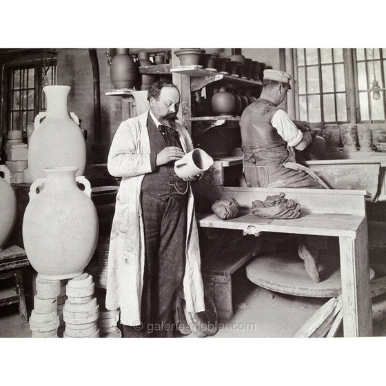 Image 1 of Vase scandinave vintage en céramique, pièce unique de Patrick Nordstrom, 1924