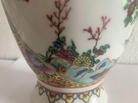 Image 1 of Vase en céramique chinoise Famille verte