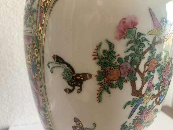 Image 1 of Vase en céramique chinoise Famille verte