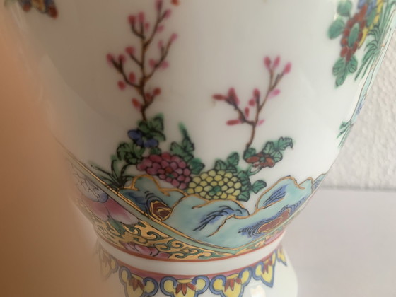 Image 1 of Vase en céramique chinoise Famille verte