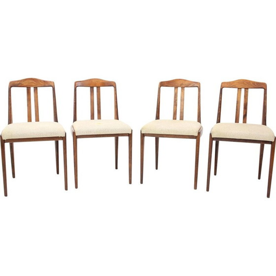 Image 1 of Ensemble de 4 chaises de salle à manger vintage par Drevotvar, Tchécoslovaquie 1970