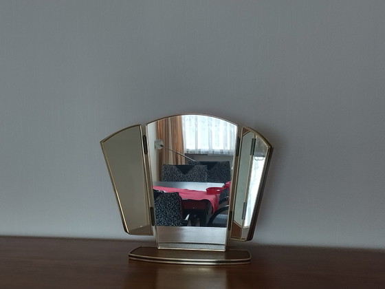 Image 1 of Miroir de coiffeuse vintage - années 1960