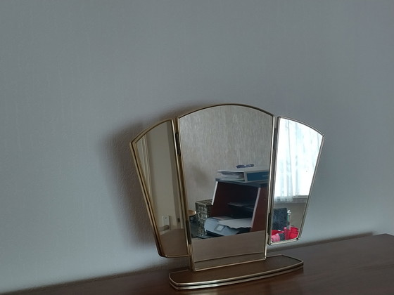 Image 1 of Miroir de coiffeuse vintage - années 1960