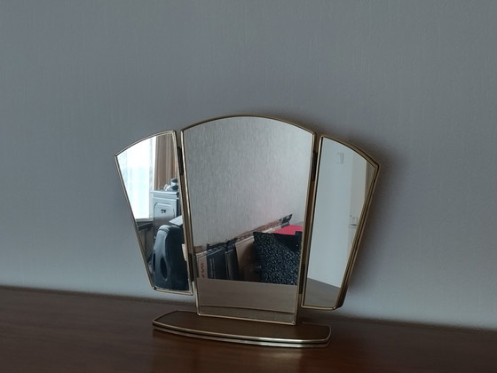 Image 1 of Miroir de coiffeuse vintage - années 1960