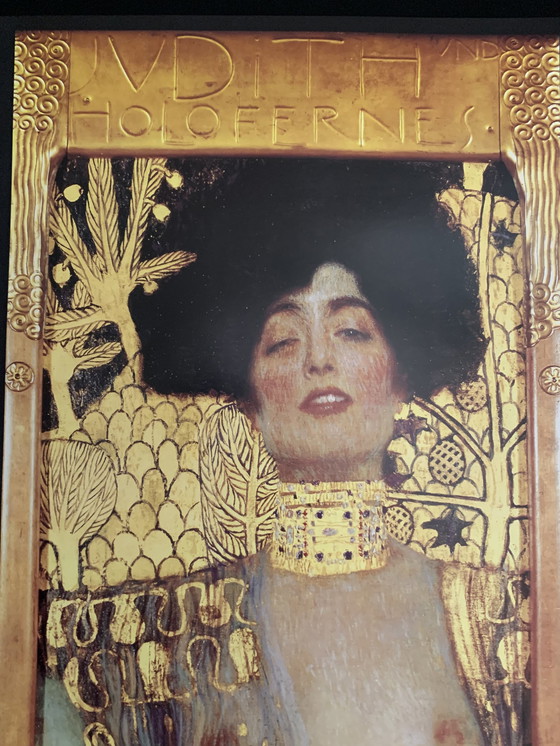 Image 1 of Gustav Klimt, "Judith, 1901". Lithographie en couleur. Galerie Wien, Exposition Louisiane Vienne 1900. En excellent état.