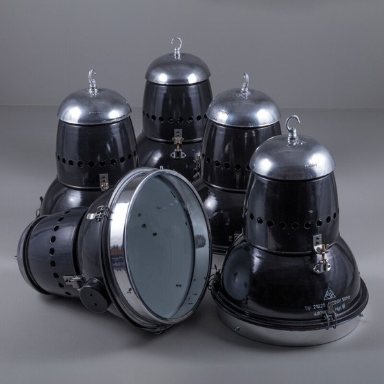 Image 1 of Lampe suspendue hongroise vintage avec lentille en verre, années 1950