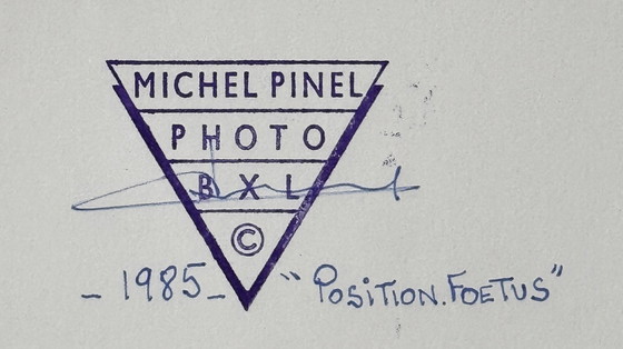 Image 1 of Michel Pinel 1949-2022 Superbe Photo De Nu «  Position Fœtus «  De 1985