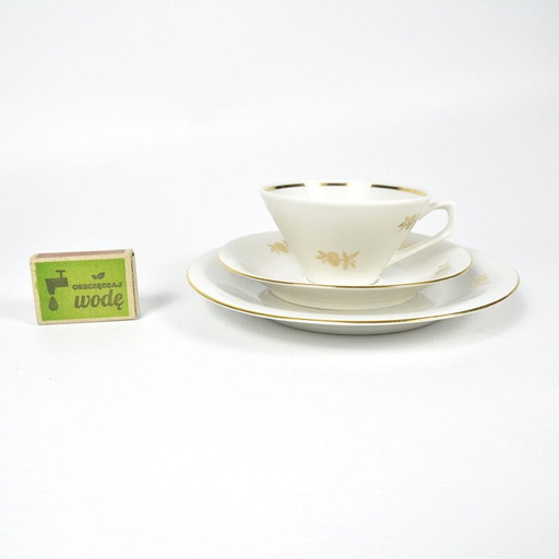 Service à déjeuner vintage en porcelaine de Chodziez, Pologne 1950