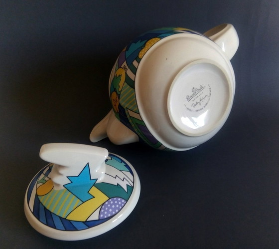 Image 1 of Dorothy Hafner Théière Pop-Art/Postmoderne Rosenthal Studio Line 1980'S