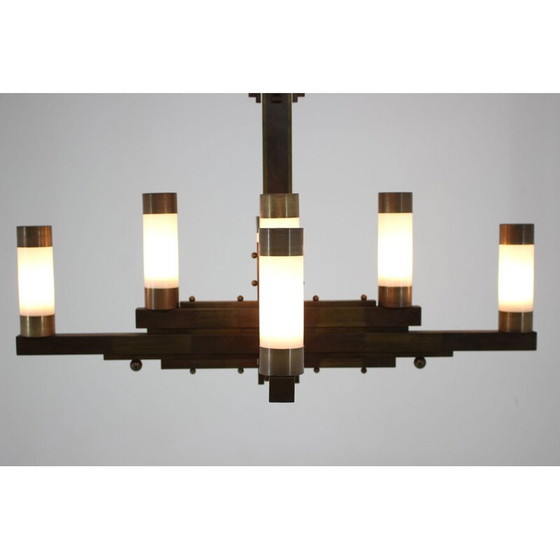 Image 1 of Grand plafonnier vintage clair et simple du Bauhaus, 1930