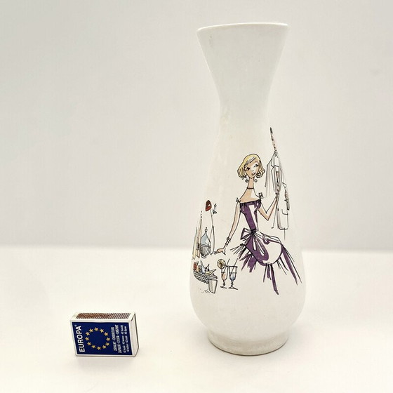 Image 1 of Vase vintage en céramique de Bay Keramik, Allemagne, années 1970