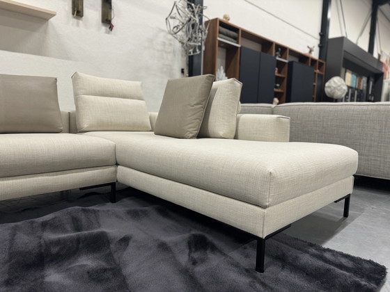 Image 1 of Design On Stock Aikon Lounge Corner Sofa Senna Fabric Cream