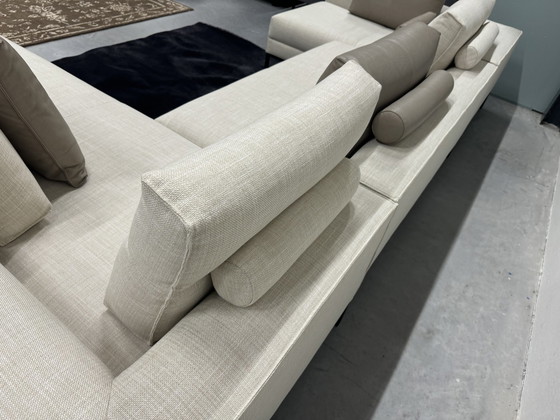 Image 1 of Design On Stock Aikon Lounge Corner Sofa Senna Fabric Cream