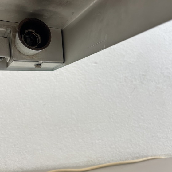 Image 1 of Lampe de table moderne Spoutnik cubique vert Kaiser Leuchten Lights, 1970S Allemagne