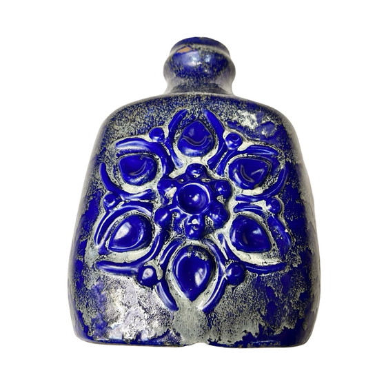 Image 1 of Grand vase en céramique bleu cobalt Strehla Keramik, Allemagne, années 1960