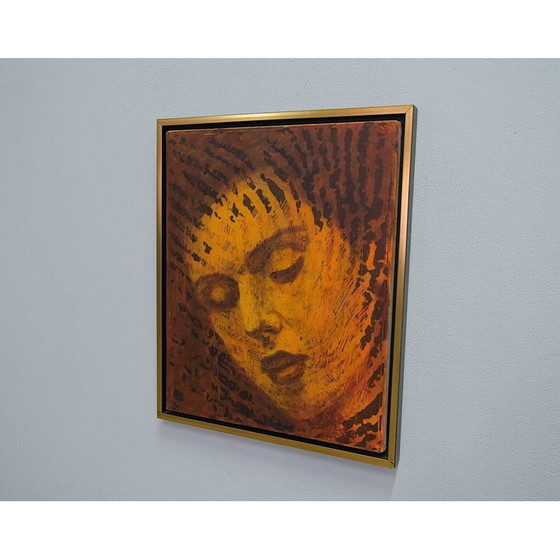 Image 1 of Vintage acrylique et huile sur toile de Vytautas Tomaševičius, 2009