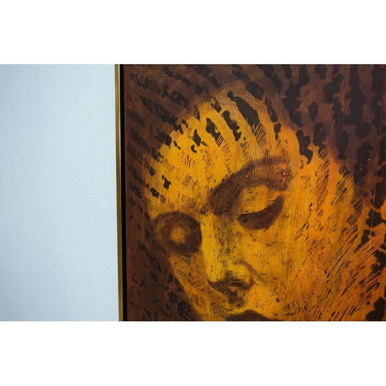 Image 1 of Vintage acrylique et huile sur toile de Vytautas Tomaševičius, 2009