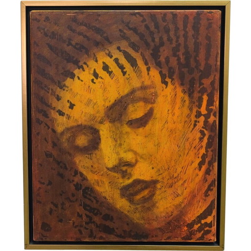 Vintage acrylique et huile sur toile de Vytautas Tomaševičius, 2009