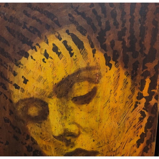 Vintage acrylique et huile sur toile de Vytautas Tomaševičius, 2009