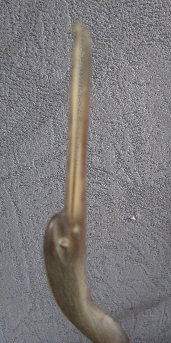 Image 1 of Héron sculpté en stéatite.