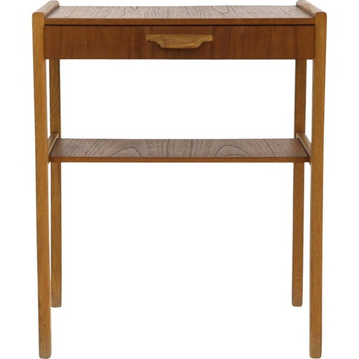 Table de nuit vintage en teck, Suède 1960